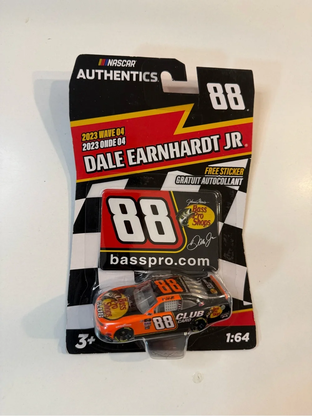 Dale Earnhardt Jr. #88 Bass Pro Toy Car - Orange/Black